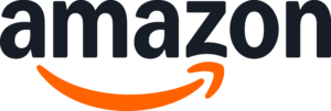 text amazon with a yellow underline, ending with a curved arrow, resembling a smile